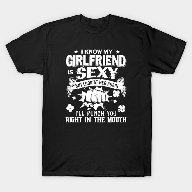 Proud Girlfriend Of A Firefighter T-Shirt by liamMarone